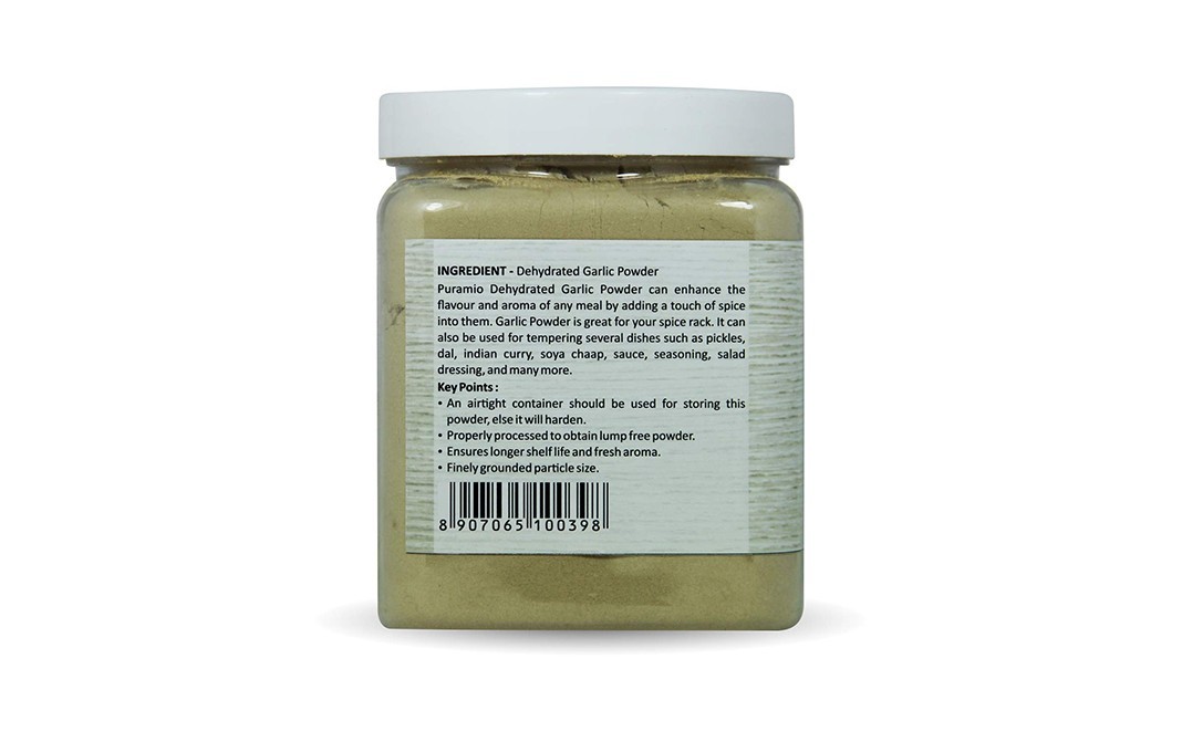 Puramio 100% Natural Garlic Powder    Plastic Jar  700 grams
